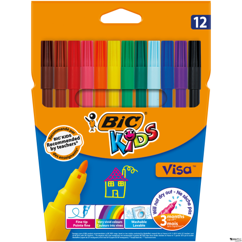 Flamastry BIC Kids Kid Visa , 888695-6069157
