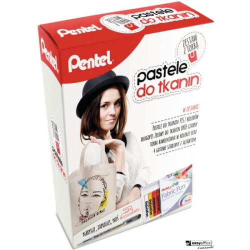 Pastele do tkanin  Zestaw z torbą  PTS7-BN15-T PENTEL-6070852