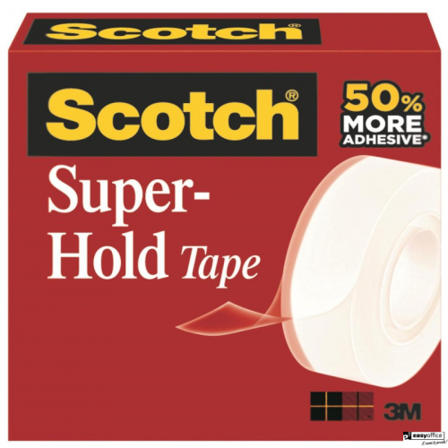 Taśma biurowa SCOTCH Super-Hold, (700K), super mocna, 19mm, 25,4m, transparentna-6072824