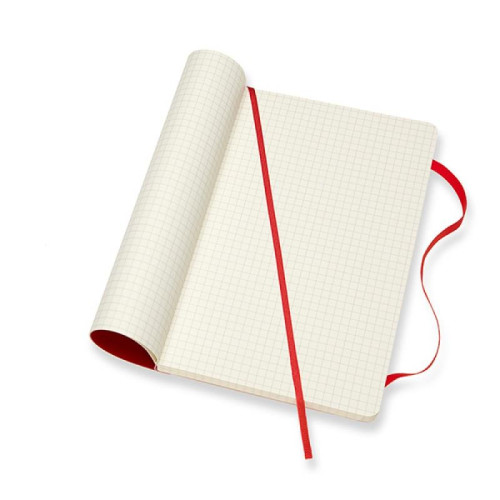 Notes MOLESKINE Classic L, 13x21cm, w kratkę, miękka oprawa, 192 strony, czerwony-C:\ProgramData\e-mo.pl\Action2sklep\