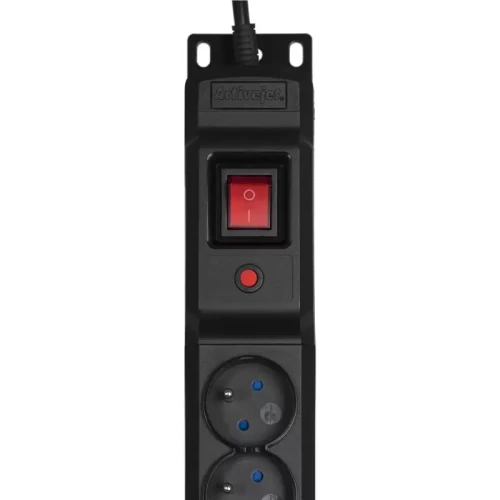 Listwa przeciwprzepięciowa Activejet COMBO/12gn/5m/cz (12 x UTE; 10A (2500 W); 5m; kolor czarny)-6144197