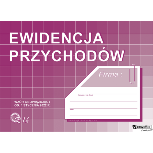 Ewidencja przychodów A5 R01-H  MICHALCZYK I PROKOP albumoffset  (od 1 styczeń 2022)
