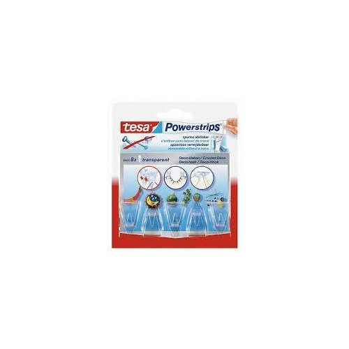 Haczyki samoprzylepne TESA powerstrips 5 szt transparentne