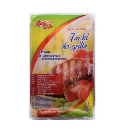 Tacki do grilla prostokątne 230x350mm AMIGO 3 szt.-6262305