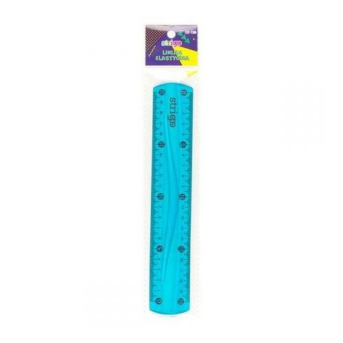 Linijka elastyczna 20cm STRIGO niebieska
