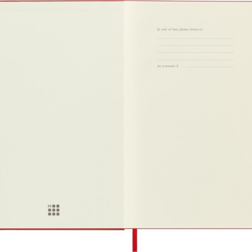 Notes MOLESKINE Classic L (13x21cm) gładki, twarda oprawa, 240 stron, czerwony-C:\ProgramData\e-mo.pl\Action2sklep\zdje