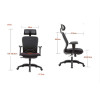Fotel biurowy OFFICE PRODUCTS Zakynthos, czarny-6762935