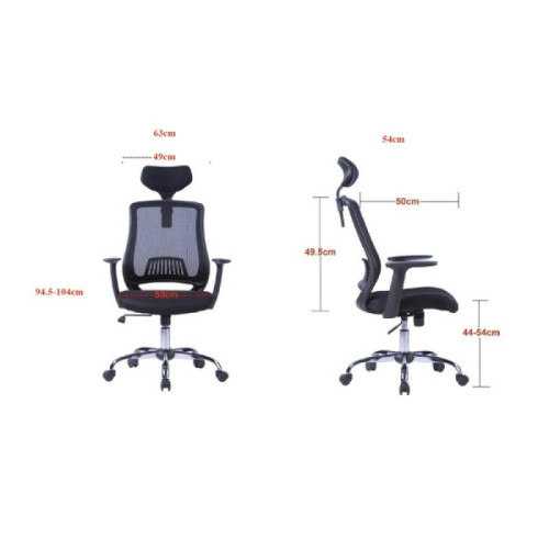 Fotel biurowy OFFICE PRODUCTS Itaka, czarny-6762958