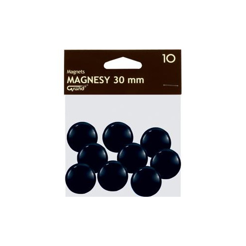 Magnes do tablic 30mm GRAND 10 szt. czarny
