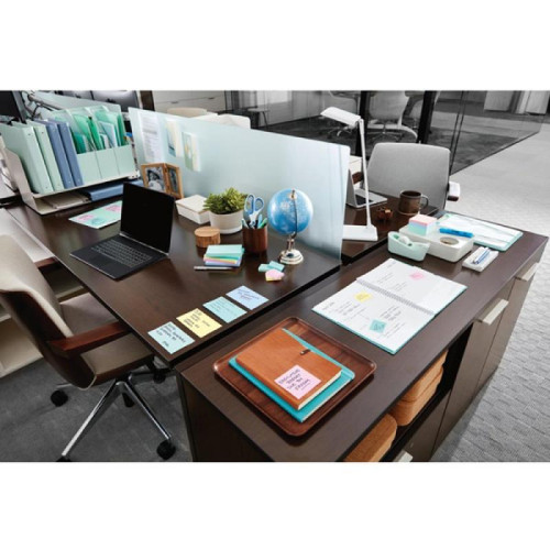 Ekologiczne karteczki samoprzylepne Post-it®, NATURE, pastelowe, 76x76mm, 12x100 kart.-7275973