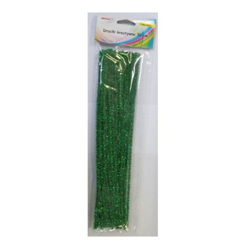 Druciki kreatywne dr17 zielony met.30cm(40) BREWIS