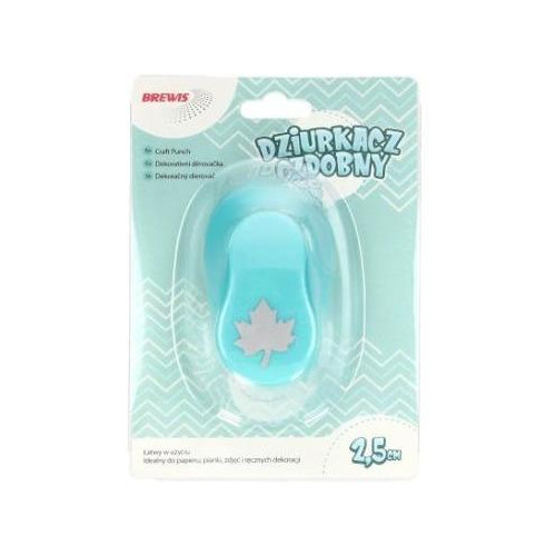 Dziurkacz ozdobny 2,5cm LIŚĆ KLONU D25-27 BREWIS
