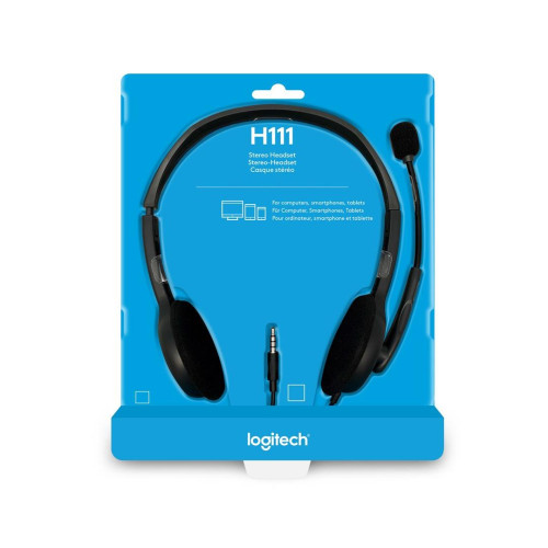 Słuchawki Logitech H111 981-0005939 (kolor szary-7689300