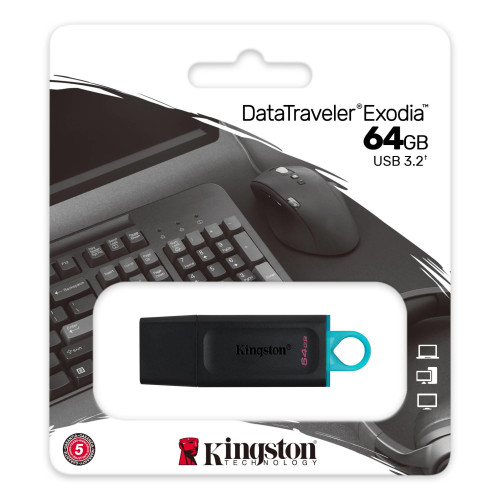 Pendrive USB 64gb KINGSTON 3.2 czarny-8014097