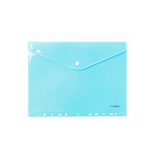 Teczka kopertowa A4 BIURFOL zawieszana pastelowa niebieska