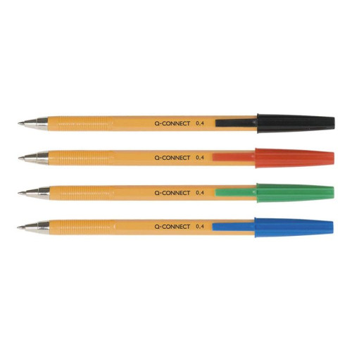 Długopis Q-CONNECT z wymiennym wkładem 0,4mm (linia), zawieszka, czarny-8149894