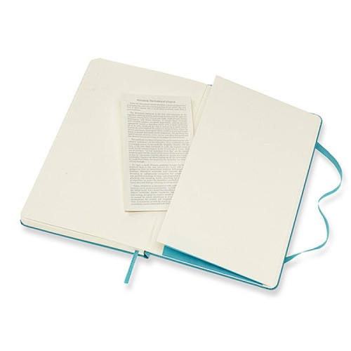 Notes MOLESKINE Classic L (13x21 cm), gładki, twarda oprawa, reef blue, 240 stron, niebieski-8245600