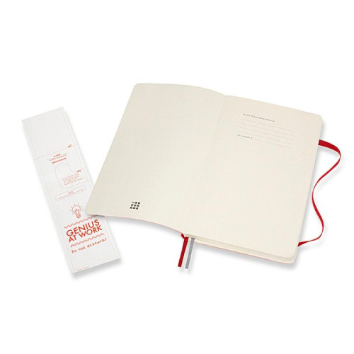 Notes MOLESKINE Classic L (13x21 cm), w linie, miękka oprawa, scarlet red, 400 stron, czerwony-8245603