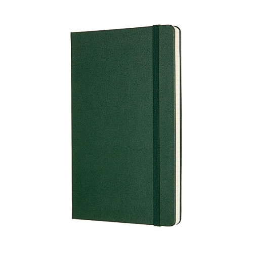 Notes MOLESKINE Classic L (13x21cm), w kratkę, twarda oprawa, myrtle green, 240 stron, zielony-8245634