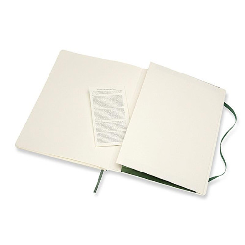 Notes MOLESKINE Classic XL (19x25cm), w linie, miękka oprawa, myrtle green, 192 strony, zielony-8245733