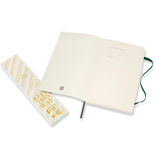 Notes MOLESKINE L (13x21cm), gładki, miękka oprawa, myrtle green, 192 strony, zielony-8245773