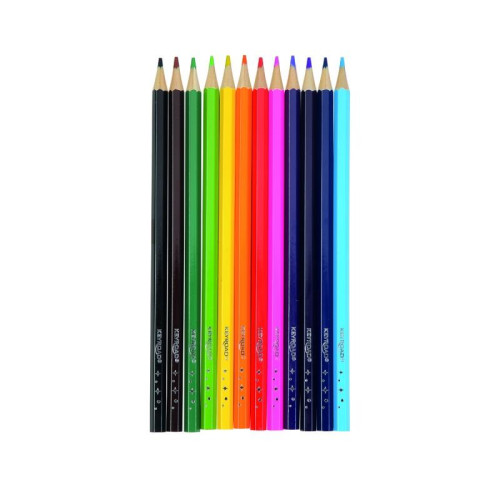 Kredki ołówkowe KEYROAD, sześciokątne, 12 szt., 2,9mm, pudełko-8615343