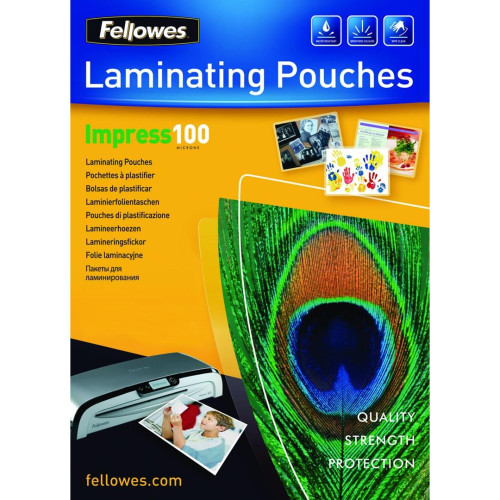 Fellowes Folia laminacyjna A4 100 mic. 100 szt.