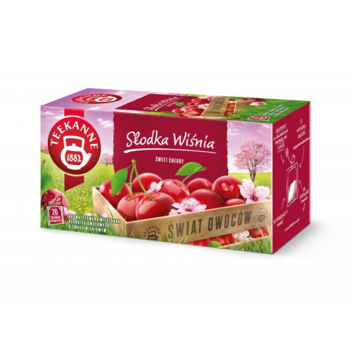 Herbata TEEKANNE World of Fruits, Słodka Wiśnia, 20 kopert