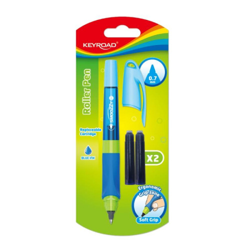 Pióro kulkowe KEYROAD + 2 naboje mix kolor