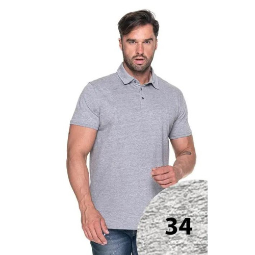 Koszulka polo rozmiar 'L' PROMOSTARS crimson coast szara