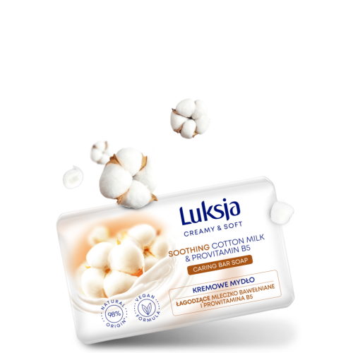 Mydło w kostce 100g LUKSJA Creamy bawełna-8972719