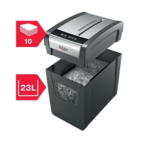 Niszczarka Rexel Momentum X410-SL Slimline, 10 kartek, 23 l kosz