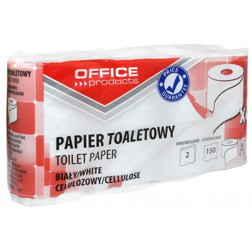 Papier toaletowy OFFICE PRODUCTS 2w celuloza 8 szt. biały