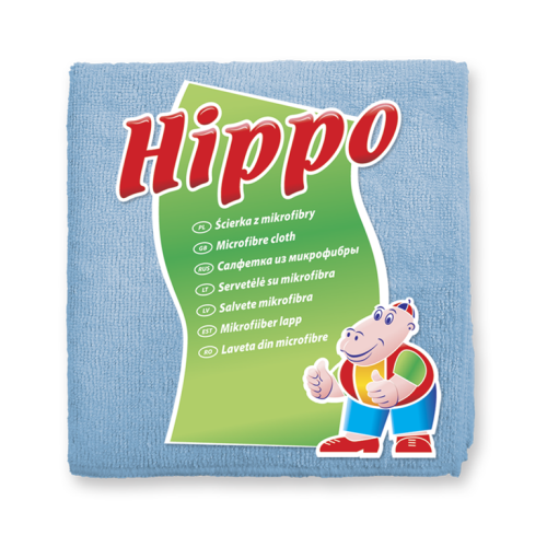 Ścierka microfibra 30x30 HIPPO niebieska