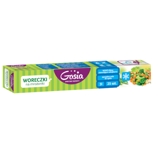 Torebki na mrożonki GOSIA 3l 25 szt.