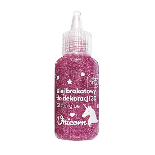 Klej brokatowy do dekoracji 3D 20ml UNICORN 24szt. INTERDRUK-9380216