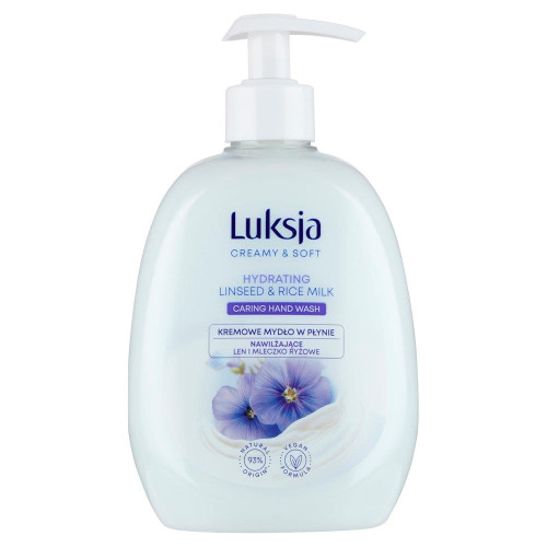 Mydło w płynie 500ml LUKSJA len i mleczko ryżowe