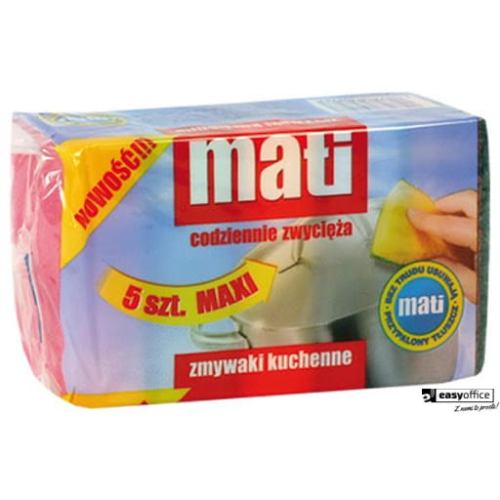 Zmywaki gąbka do zmywania  Maxi (5 szt.) MATI 08267