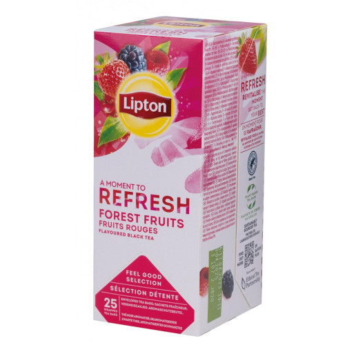 Herbata LIPTON Refresh Forest Fruits, czarna, 25 torebek-9809268
