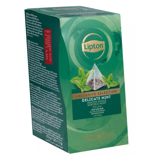 Herbata LIPTON, piramidki, Exclusive Selection, mięta, 25 torebek-9809276
