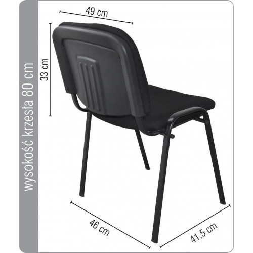 Krzesło konferencyjne OFFICE PRODUCTS Kos, czarny-9928013